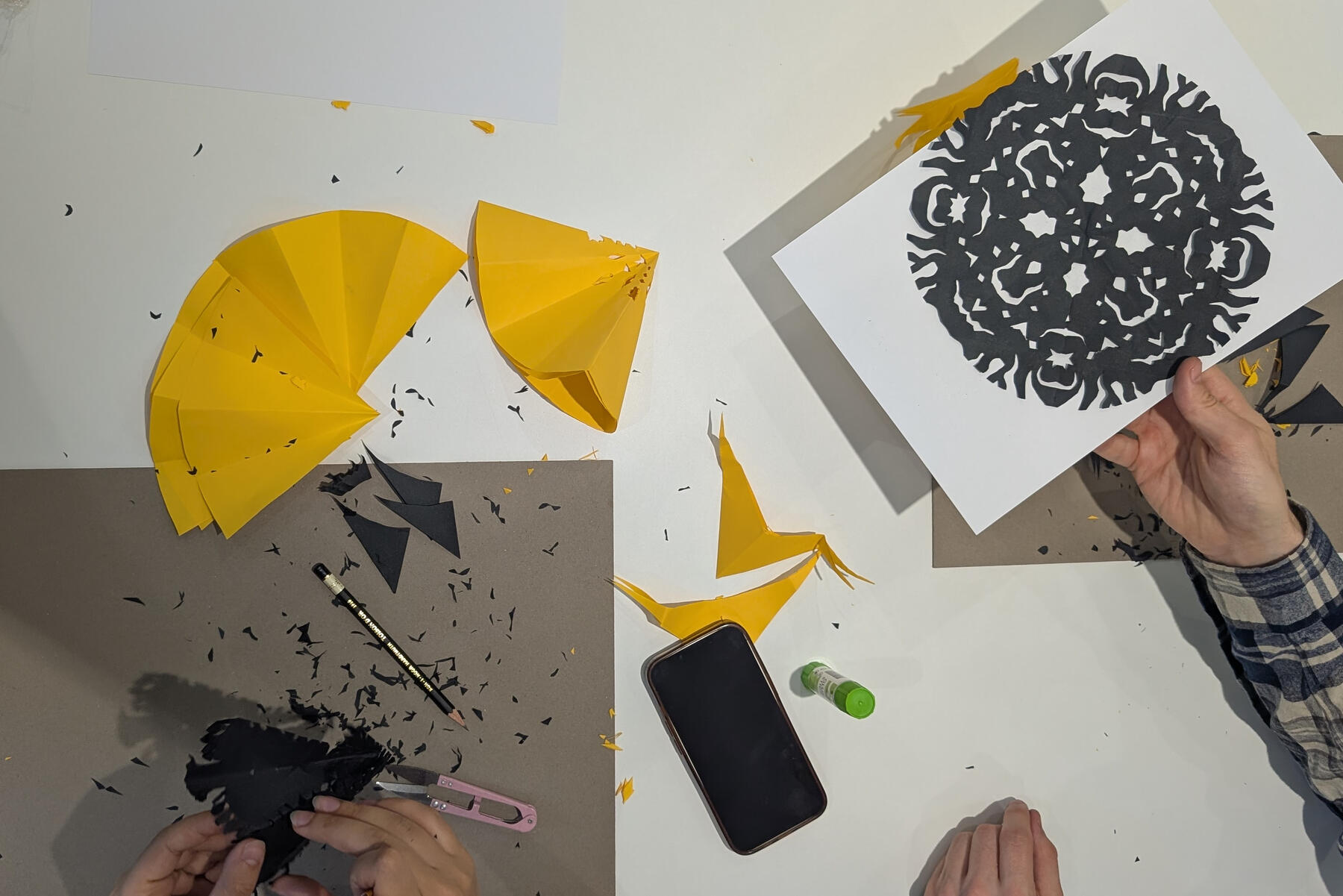 School of Ornament Paper Cut Outs workshop Hand-cut paper Wycinanki star gwiazda design workshop School of Ornament London